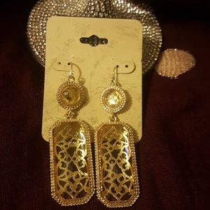 Goldtone fashion earrings